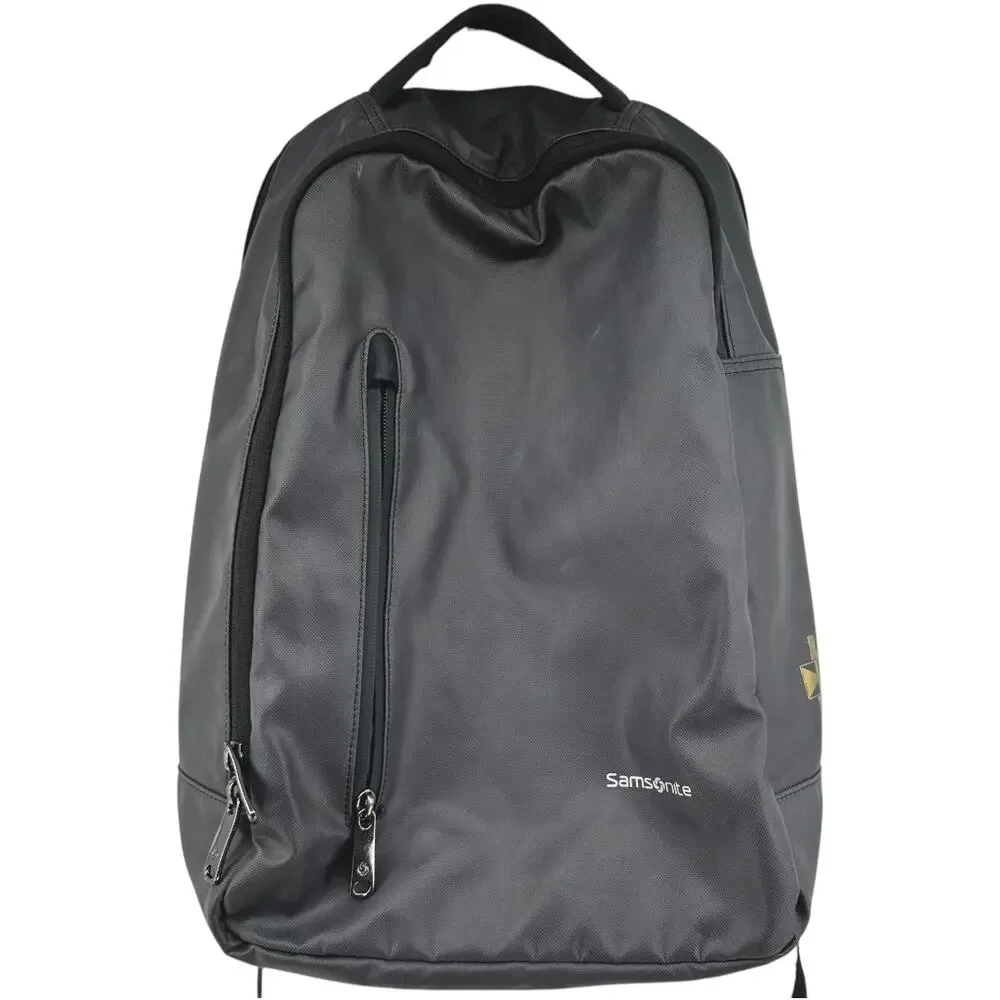 Samsonite Backpack Travel Bag Laptop Multi Pockets Gray Black One Size
